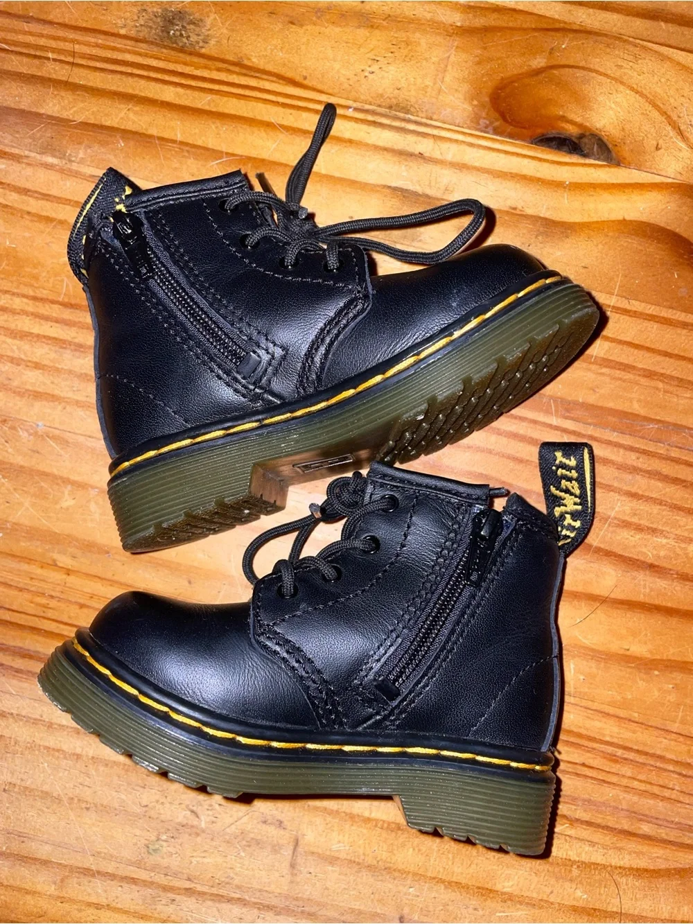 Dr. Martens 1460 Softy T Leather Lace-up Boot In Black Baby Size US 5
